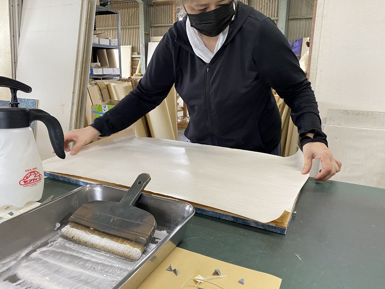 ステップワーク襖張り替え職人